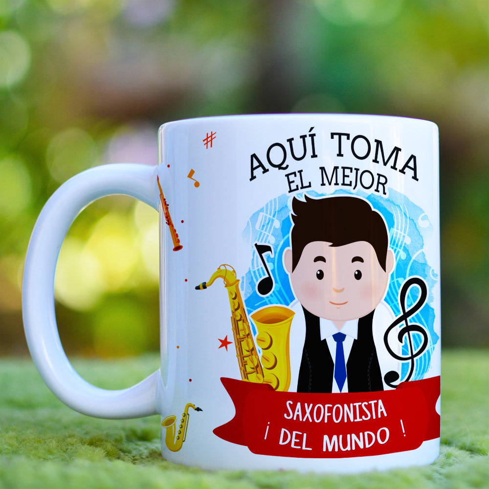 Taza Saxofonista El/Ella