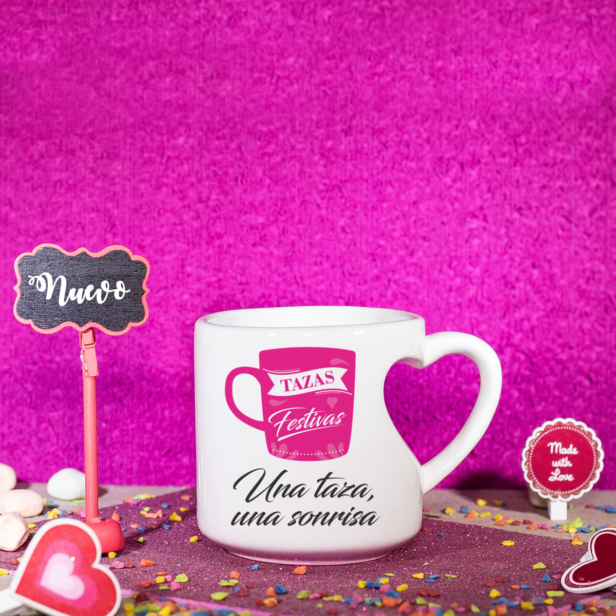 Taza asa corazón