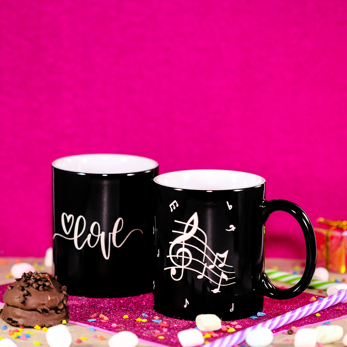 Taza mágica grabada
