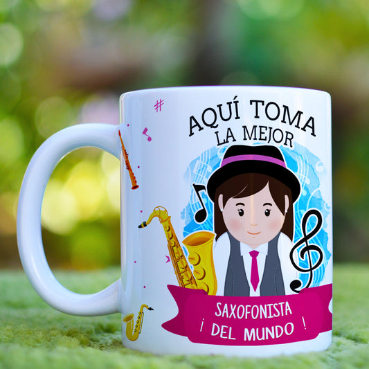 Taza Saxofonista El/Ella