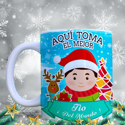 Taza Navidad Aquí Toma 13