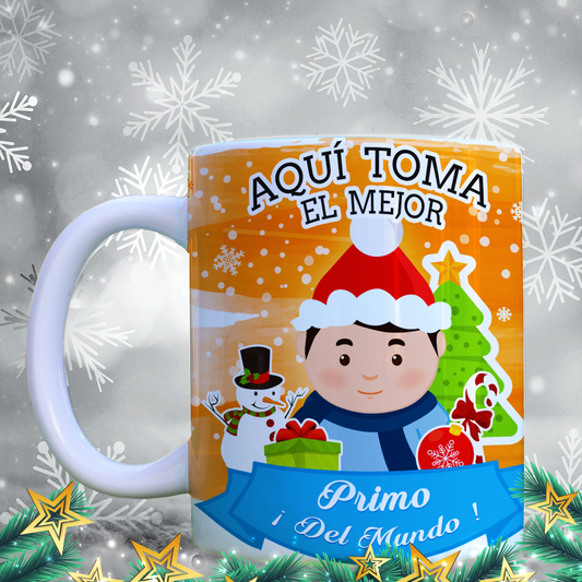 Taza Navidad Aquí Toma 05