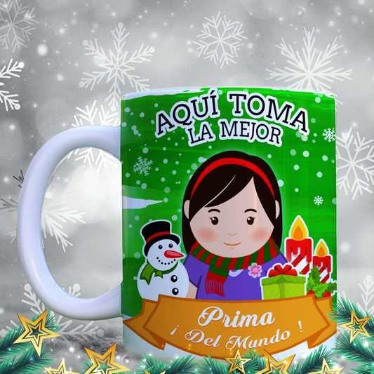 Taza Navidad Aquí Toma 07