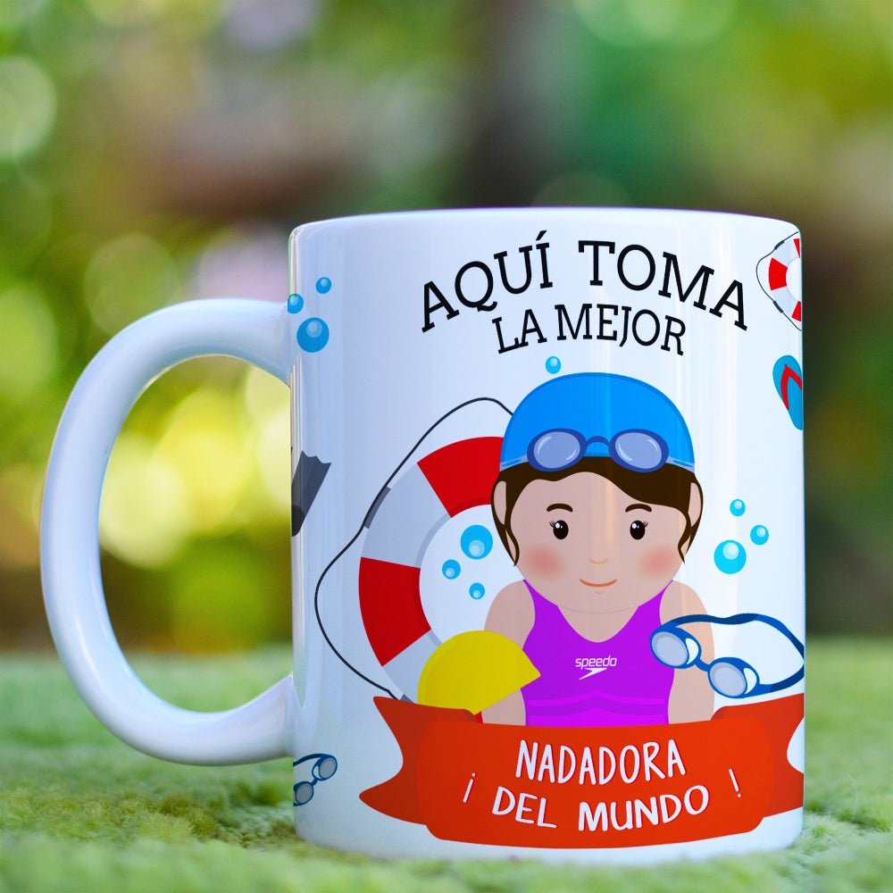 Taza Nadador El / Ella