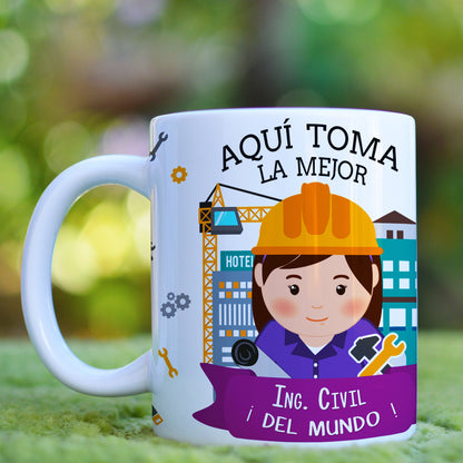 Taza Ing. Civil El / Ella