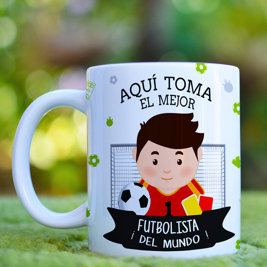 Taza Fubolista El / Ella