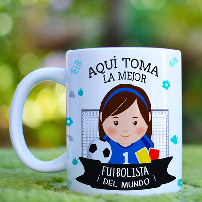 Taza Fubolista El / Ella