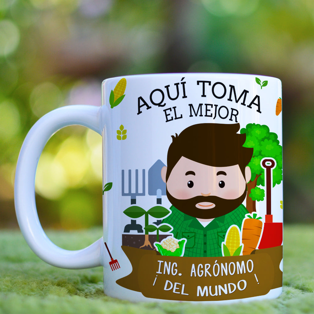 Taza Ing. Agrónomo El / Ella