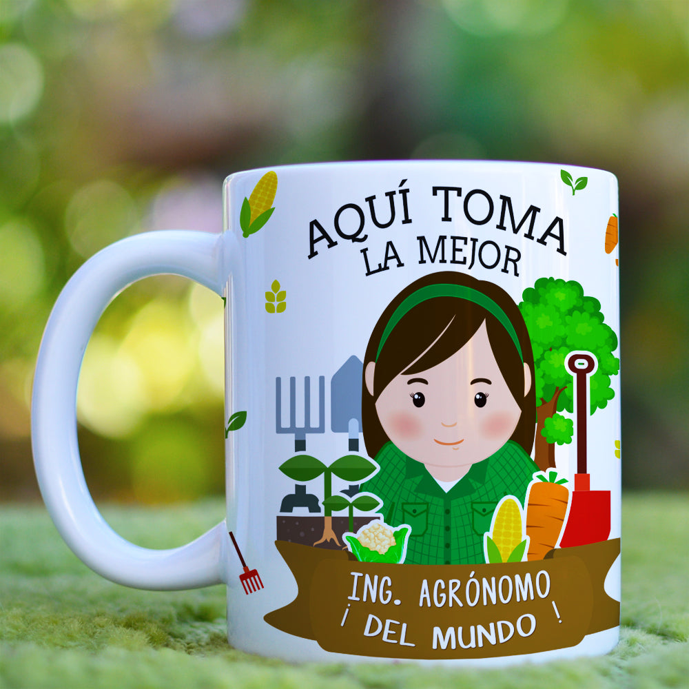 Taza Ing. Agrónomo El / Ella