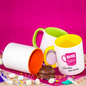 Tazas con Fondo de Color