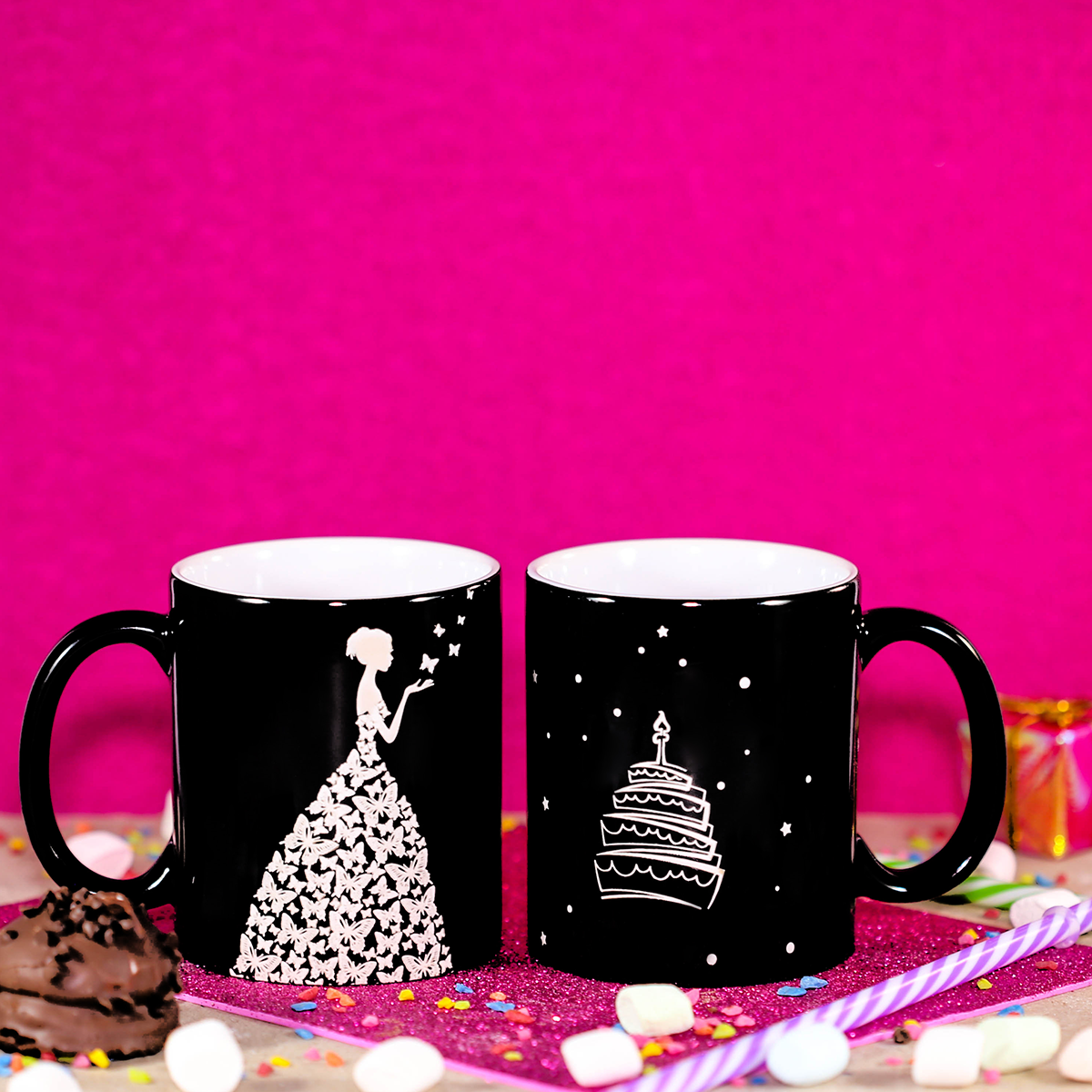 Taza mágica grabada