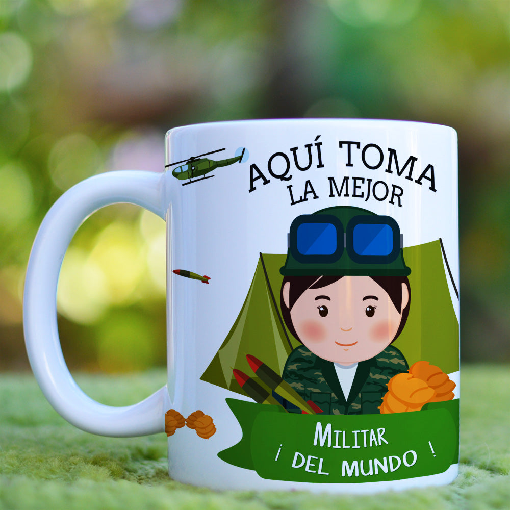 Taza Militar El / Ella