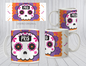 Taza Calavera Morada