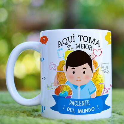 Taza Paciente El / Ella