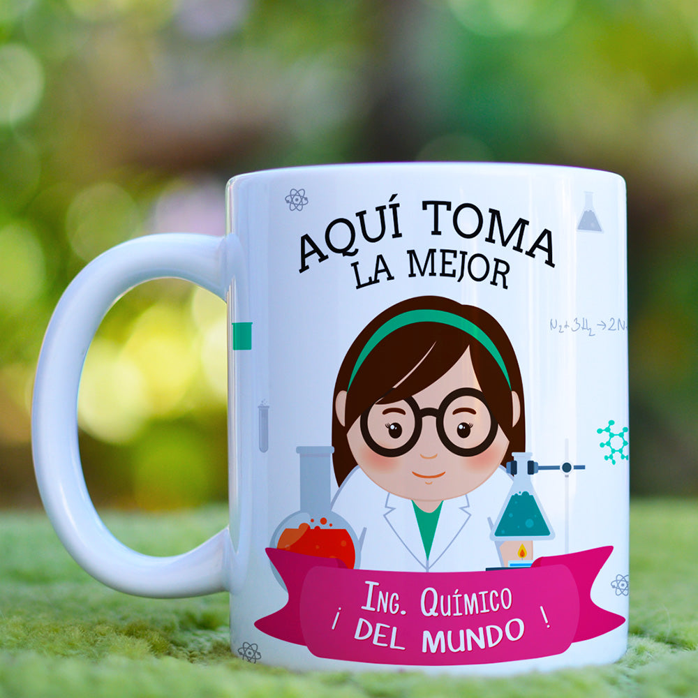 Taza Ing. Químico El / Ella