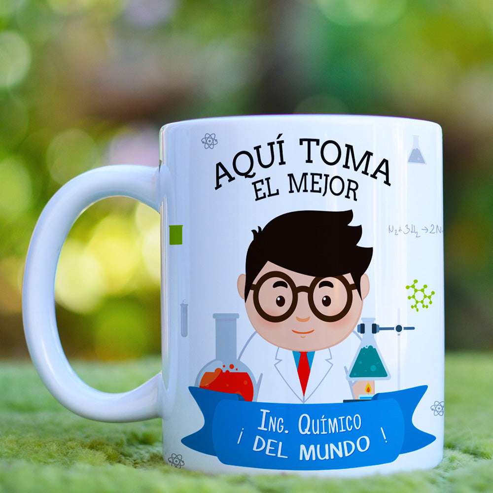 Taza Ing. Químico El / Ella