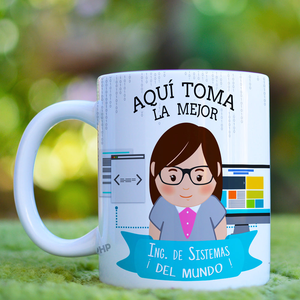 Taza Ing. Sistemas El / Ella