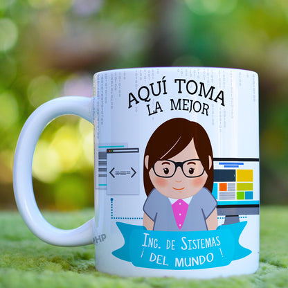 Taza Ing. Sistemas El / Ella