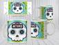 Taza Calavera Verde